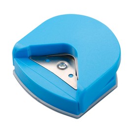Lotsdonxia Corner Rounder Punch 4mm – Portable Round Corner Cutter for Cards, Photos, Postcards, Scrapbooking, and DIY Projects (Blue)