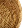 Sumnacon Set of 3 Round Rattan Fruit Baskets Serving Bread