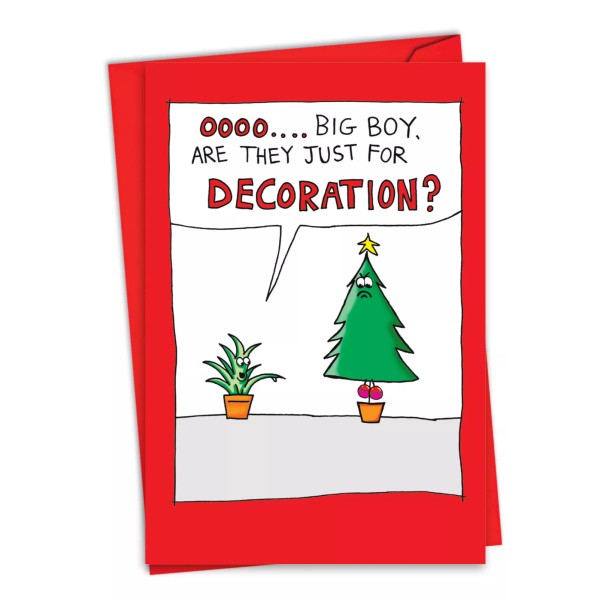 NobleWorks Funny 5"x7" Greeting Card w/ Envelope Merry Christmas Holiday