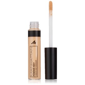 Manhattan Powder Mat Camouflage Concealer, 200 Light, Matte Cream Concealer with Applicator Against Dark Circles and Blemishes, 1 x 7 ml