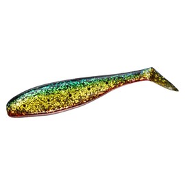 DAIWA Shad Tail Worm Ricky Shad 3.5 Green Gold Red Berry