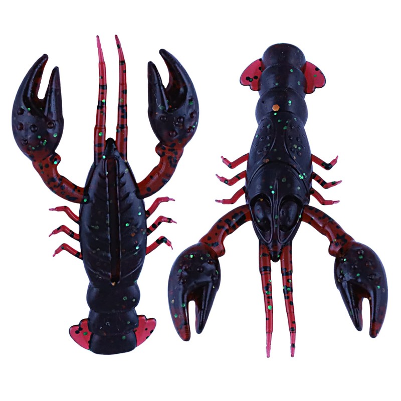 5cm Natural Lifelike Yabby, Soft Crayfish Fishing Lures with Realistic