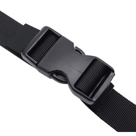 TSUCIA 2 Piece Chest Strap, Backpack, Anti-Slip Strap, Shoulder Slip Prevention Band, Buckle Type, Adjustable, Backpack/Backpack Belt, Fixed Shoulder Straps, Suitable for Adults and Children, Black,