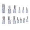 13 Pcs Hex Bit Socket Set 1/4 3/8 1/2 Inch