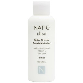 Natio Australia Clear Shine Control Face Moisturiser 125ml - Oil Free Moisturiser for Acne Prone Skin - Sodium Hyaluronate, Vitamin E, Aloe Vera, Squalane, Clay & Tumeric Root - Regulates Sebum Production - Made in Australia