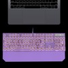 Camiysn Typewriter Style Mechanical Gaming Keyboard, Purple Retro Punk Gaming