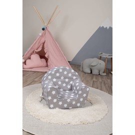 Delsit Kids Couch for Toddlers - Comfy Armchair for Children, Lightweight Foam Sofa and Reading Chair with Removable Cover, Made in Europe