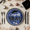 PARTY GO Party Tableware 50 Pieces, Graduation Blue Paper Plates