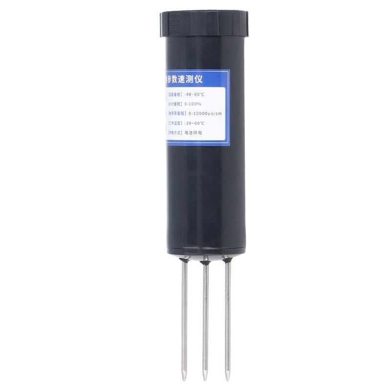 Soil EC Tester Stainless Steel Corrosion Resistant Durable LCD Accurate