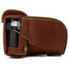 MegaGear Ever Ready MG1863 Brown Genuine Leather Camera Case Bag