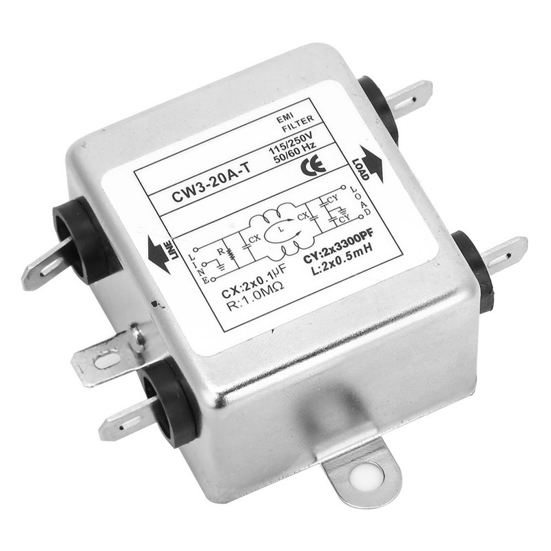 CW3-20A T Single phase Power EMI Filter Power Supply Filter