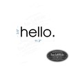 Back40Life - Hello Front Door Vinyl Decal (E-005d)