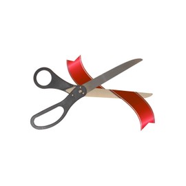 25 Inch Black Ribbon Cutting Scissors