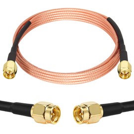 XRDS -RF SMA Male to SMA Male Cable 8FT, SMA Cable RG316 SMA Extension Cable for LNA Low Noise RTL SDR Dongle ADS-B Receiver VNA Vector Network Analyzer Antenna SWR Meter Spectrum Analyzer