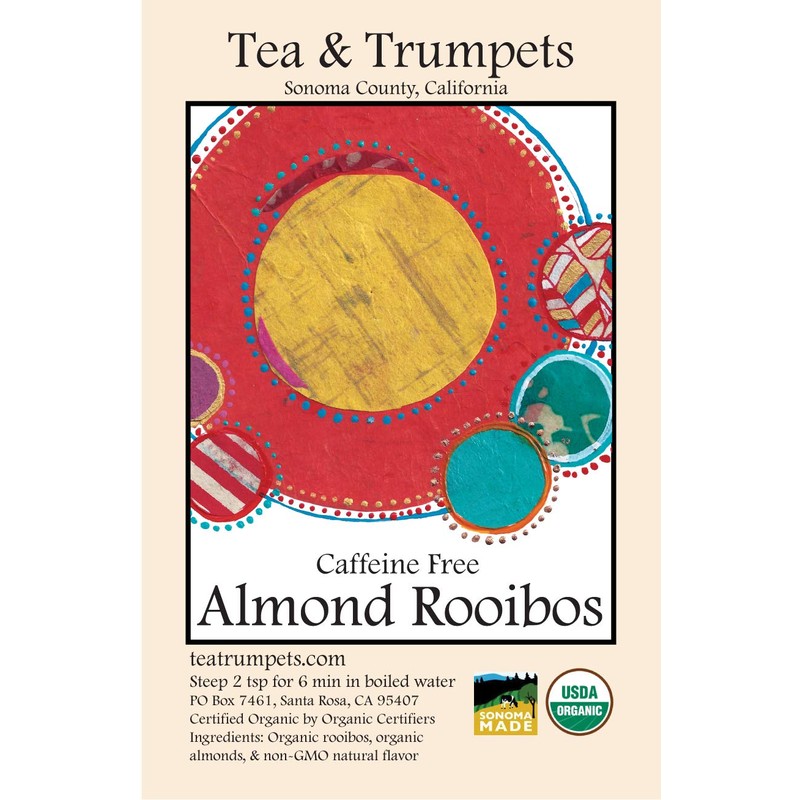 USDA Organic Almond Rooibos Loose Leaf Red Tea 1 LB