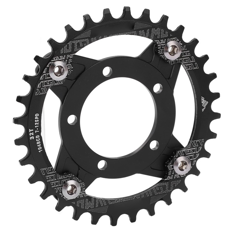 Keenso 104BCD Chainring, 32T Chainring Mid Drive Chainring Adapter Aluminum