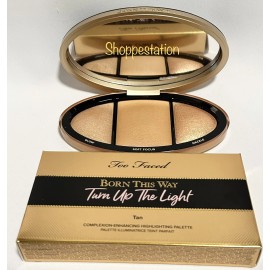 TOO FACED Born This Way Turn Up The Light Highlighting Palette Shade TAN