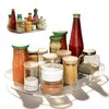 Turntable Fridge Organiser, 360° Rotating Turntable Rectangular Lazy Susan Multifunctional