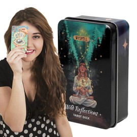 1 box of tarot cards, gold plated tarot cards with paper instructions, divination games, guided tarot card decks, tarot cards enhance intuition and personal growth for beginners and professional