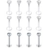 LAURITAMI Bioflex Lip Piercing Labret Stud 6 mm 8 mm