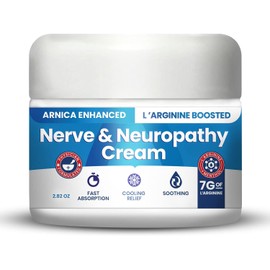 M PAIN MANAGEMENT TECHNOLOGIES Crema Para La Neuropatía Arnica Enhanced And L'Arginine Boost Formula By Nervespa - Alivio De Fuerza Máxima Para Pies, Manos, Piernas, Dedos De Los Pies Incluye 7 Gramos