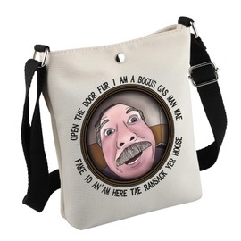 Generic Unisex Adult Still Game Fans Crossbody Satchel Handbag (Small, Openthedoorbag)