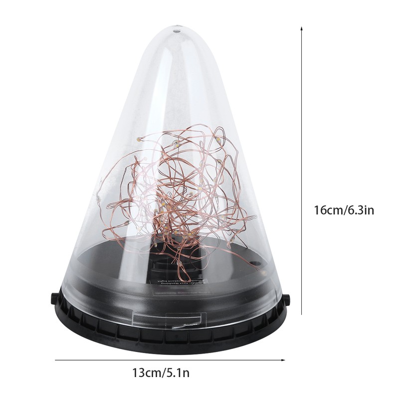 Waterproof Solar LED Lights Cone Shape Hanging Lamp Light for