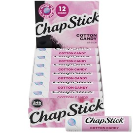 ChapStick- Bálsamo labial hidratante, algodón de azúcar, paquete de 12 unidades, edición limitada, divertido y delicioso, 0,15 oz cada uno            