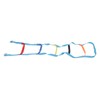 Kids Rope Ladder 6.6ft 6 Steps Colorful Climbing Rope Ladder