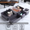 1 x Drawer Organiser Set 6 Pieces Pink Universal Adjustable