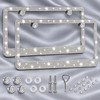 2pcs Bling Rhinestone License Plate Frame, Sparkling Crystal Car Tag