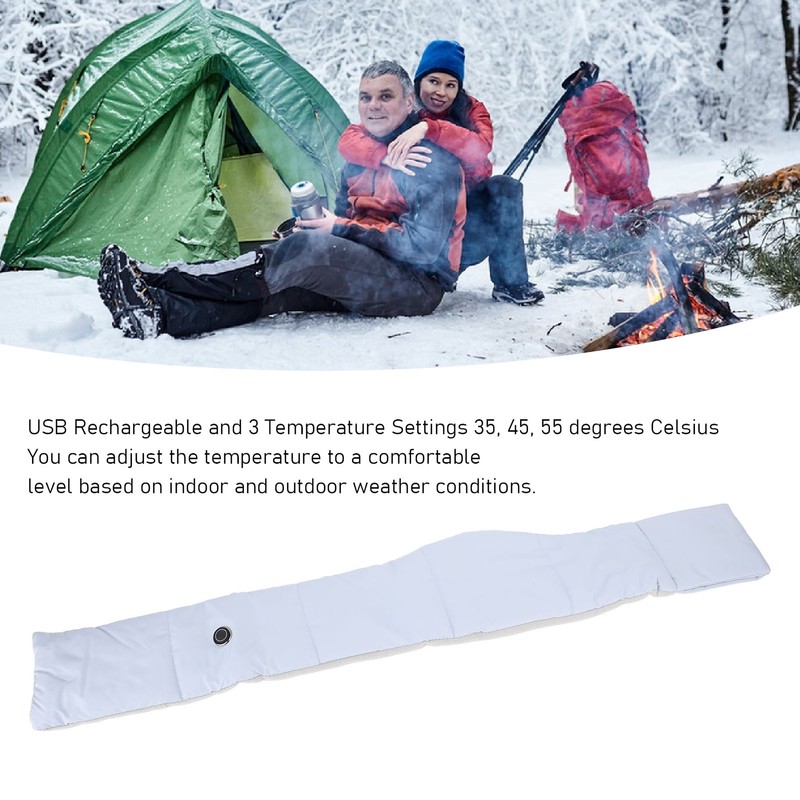USB Heated Scarf for Men Women 3 Temperature Settings Neck