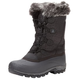 Kamik Women's Momentum Snow Boot, Black, 8.5 Wide US