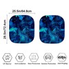 Renewold Galaxy Space Blue Windshield Sun Shade 2-Piece Foldable Car
