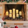 Candeldo Candelabra Fireplace Candle Holder: Metal Pillar Candle Holders Medium