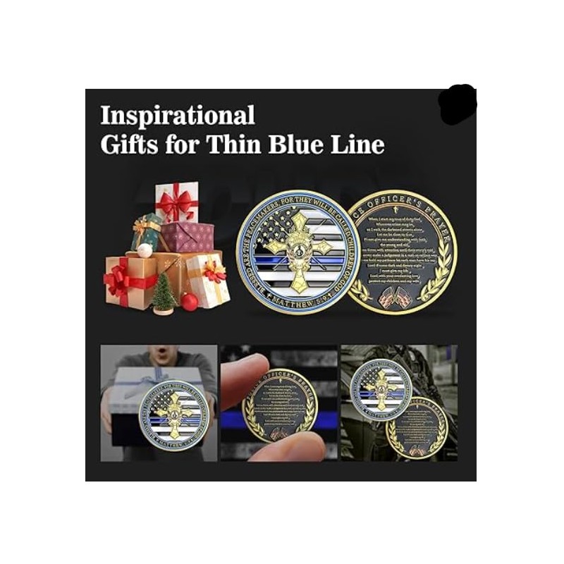 Police Patron Saint Michael Challenge Coins (Police Patron Saint Thin