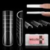Wellquinn Straight Square Dual Nail Forms for Fast French Nail