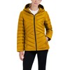 HFX Women's Short Lightweight Quilted Jacket Zipper Front Pockets Hood