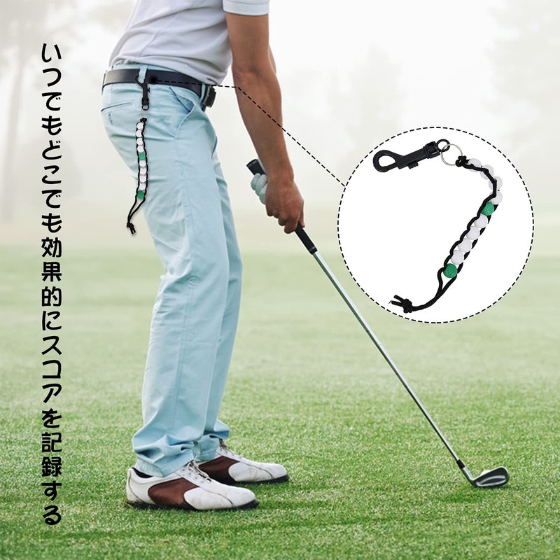 Doyeemei Scoreboard Golf Score Counter Scoring Board 2 Pieces Golf