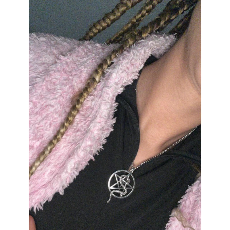 Jextech Collar Esotérico Estrella Pentagrama Con Serpiente Protector