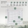Vent Systems 10" x 10" (Outer Size) Inch White Plastic