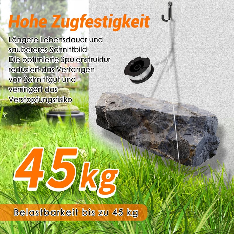 AF-100, A6481 Grass Trimmer Spool Compatible with Black + Decker,