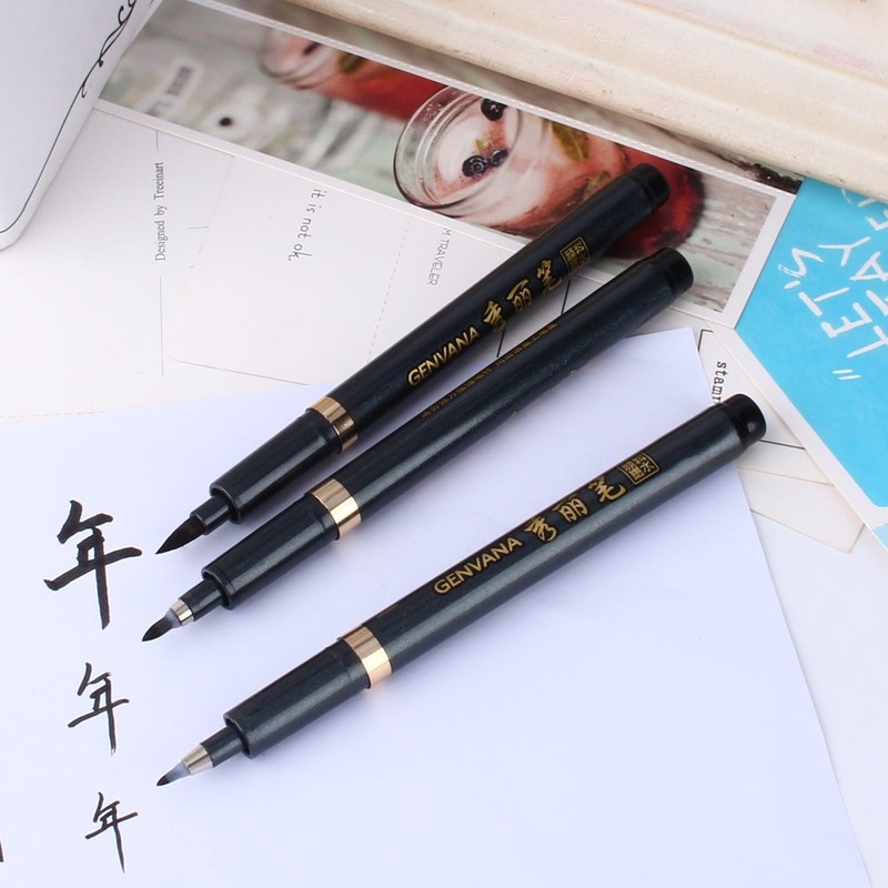 GOTOTOP 3 Calligraphy Pens Set Brush Pen Chinese Calligraphy Pen
