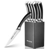 WELLSTAR Steak Knives Set of 8 with Wood Block, 4.75