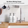 White Dish and Hand Soap Dispenser Set - Glass Kitchen