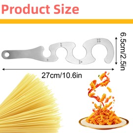 Spaghetti Pasta Measure Spaghetti Pasta Measurer Tool with 4 Serving, Stainless Steel Spaghetti Measure Portion Control Gadgets for Kitchen Cooking Tool