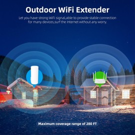 WiFi Repeater AC1200 Dual-Band | 2.4/5GHz | 2Min Setup | PoE/DC | No App | Hard-to-Wire Homes/Offices