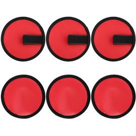 6 Pack Fishing Lure Covers, 6 Inch Bait Gloves Lure Shield Wrap Fishing Hook Cover Easily See Bait Storage Protector Guard to Keep Fishermen Safe for Rod(Color:red)