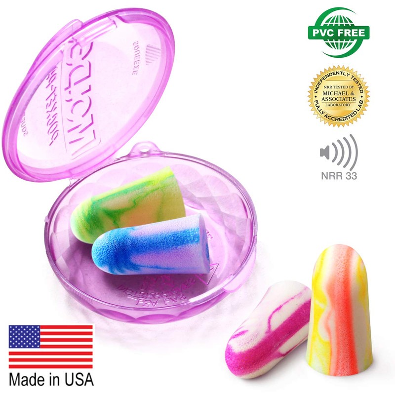 MOLDEX Soft Foam Earplugs Softies® Ear Plugs for Sleeping, Snoring,
