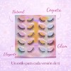 10 Pares Pestañas Postizas Reutilizables Diferentes Diseños